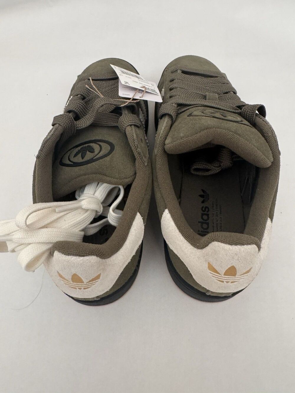 Adidas Originals Campus 00s Mens 9.5 Olive Green Suede Gum Sole KI8612 NWT Skate - Picture 4 of 9
